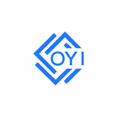 OYI technology letter logo design on white  background. OYI creative initials technology letter logo concept. OYI technology letter design.
