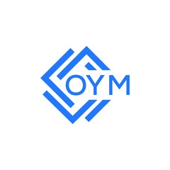 OYM technology letter logo design on white  background. OYM creative initials technology letter logo concept. OYM technology letter design.
