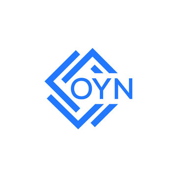 OYN technology letter logo design on white  background. OYN creative initials technology letter logo concept. OYN technology letter design.
