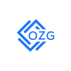 OZG technology letter logo design on white  background. OZG creative initials technology letter logo concept. OZG technology letter design.
