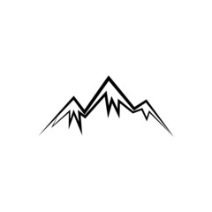 mountain icon vektor illustration design