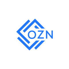 OZN technology letter logo design on white  background. OZN creative initials technology letter logo concept. OZN technology letter design.
