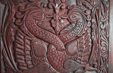 Carving on Sri Lanka