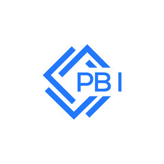 PBI technology letter logo design on white  background. PBI creative initials technology letter logo concept. PBI technology letter design.
