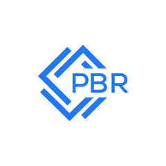 PBR technology letter logo design on white  background. PBR creative initials technology letter logo concept. PBR technology letter design.
