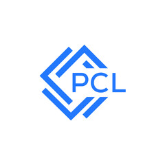 PCL technology letter logo design on white  background. PCL creative initials technology letter logo concept. PCL technology letter design.
