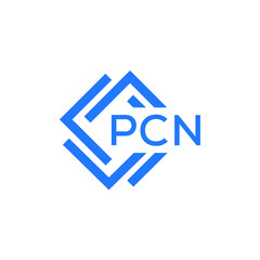 PCN technology letter logo design on white  background. PCN creative initials technology letter logo concept. PCN technology letter design.
 - obrazy, fototapety, plakaty