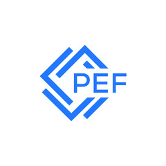 PEF technology letter logo design on white  background. PEF creative initials technology letter logo concept. PEF technology letter design.

