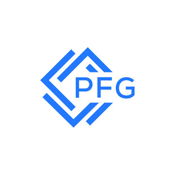 PFG technology letter logo design on white  background. PFG creative initials technology letter logo concept. PFG technology letter design.
