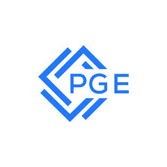 Obraz premium PGE technology letter logo design on white background. PGE creative initials technology letter logo concept. PGE technology letter design. 
