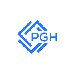PGH technology letter logo design on white  background. PGH creative initials technology letter logo concept. PGH technology letter design.
