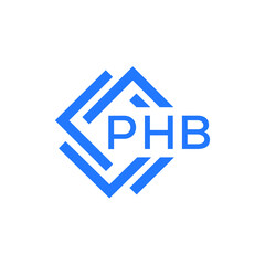 Obraz premium PHB technology letter logo design on white background. PHB creative initials technology letter logo concept. PHB technology letter design. 