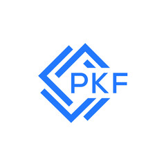 PKF technology letter logo design on white  background. PKF creative initials technology letter logo concept. PKF technology letter design.
