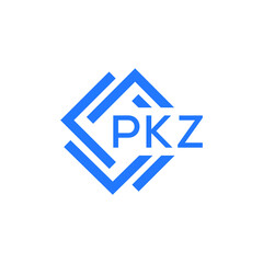 PKZ technology letter logo design on white  background. PKZ creative initials technology letter logo concept. PKZ technology letter design.
