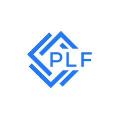 PLF technology letter logo design on white  background. PLF creative initials technology letter logo concept. PLF technology letter design.
