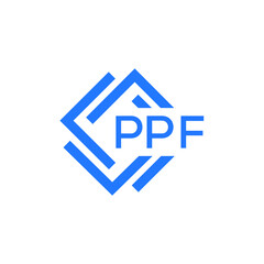 PPF technology letter logo design on white  background. PPF creative initials technology letter logo concept. PPF technology letter design.