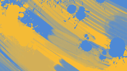 Abstract Blue Yellow paint Background. Vector illustration design