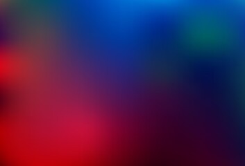Dark Blue, Red vector blurred background.