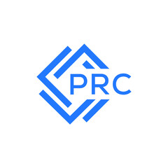 Obraz premium PRC technology letter logo design on white background. PRC creative initials technology letter logo concept. PRC technology letter design.