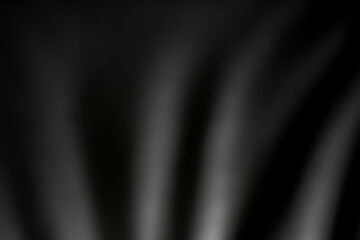 Abstract Black Background With Flowing Grey Pattern