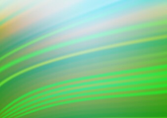 Light Green vector glossy abstract template.