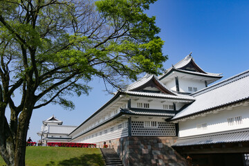 Obraz premium 春の金沢城公園 石川県