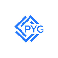 Obraz premium PYG technology letter logo design on white background. PYG creative initials technology letter logo concept. PYG technology letter design.