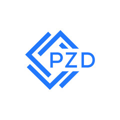 Obraz premium PZD technology letter logo design on white background. PZD creative initials technology letter logo concept. PZD technology letter design.