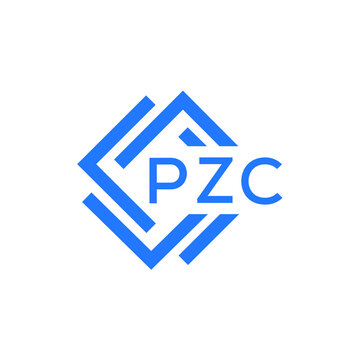 PZC technology letter logo design on white  background. PZC creative initials technology letter logo concept. PZC technology letter design.