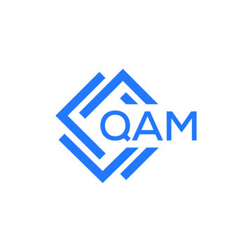 QAM technology letter logo design on white  background. QAM creative initials technology letter logo concept. QAM technology letter design.