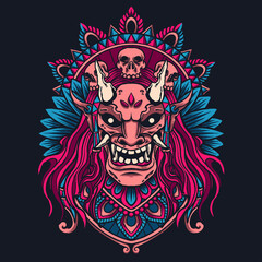 long hair devil ornament