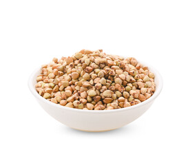 Buckwheat isolated on white background
