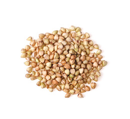Buckwheat isolated on white background