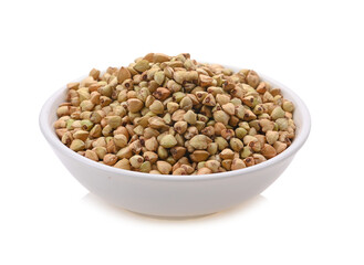 Buckwheat isolated on white background