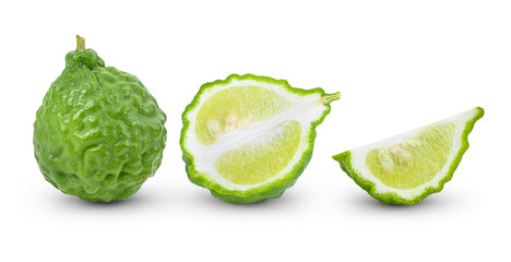 Bergamot isolated on white backgound