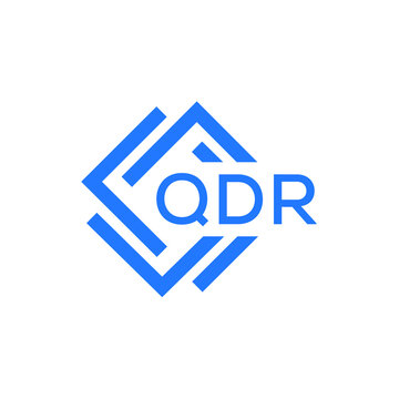 QDR technology letter logo design on white  background. QDR creative initials technology letter logo concept. QDR technology letter design.