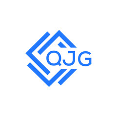 QJG technology letter logo design on white  background. QJG creative initials technology letter logo concept. QJG technology letter design.