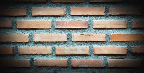 Fototapeta premium Brown brick of wall background.Old brown brick