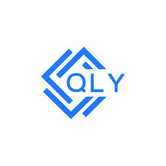 QLY technology letter logo design on white  background. QLY creative initials technology letter logo concept. QLY technology letter design.