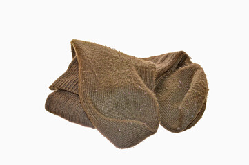 woolen socks isolated on white background