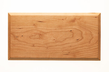Wooden pallets on a white background. Cherry wood texture.