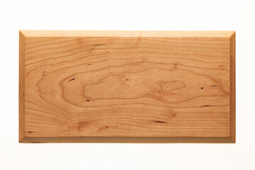 Wooden pallets on a white background. Cherry wood texture.