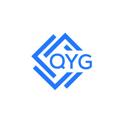 QYG technology letter logo design on white  background. QYG creative initials technology letter logo concept. QYG technology letter design.