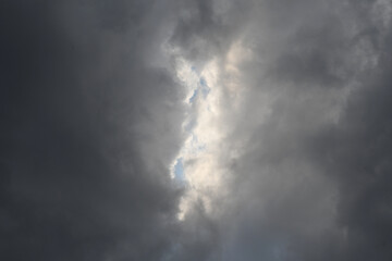 Fototapeta na wymiar 暗雲の裂け目