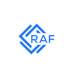 RAF technology letter logo design on white  background. RAF creative initials technology letter logo concept. RAF technology letter design.