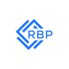 RBP technology letter logo design on white  background. RBP creative initials technology letter logo concept. RBP technology letter design.