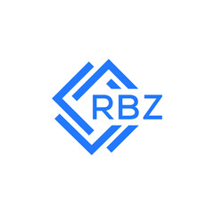 RBZ technology letter logo design on white  background. RBZ creative initials technology letter logo concept. RBZ technology letter design.