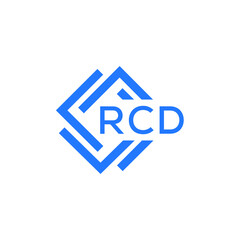 RCD technology letter logo design on white  background. RCD creative initials technology letter logo concept. RCD technology letter design.