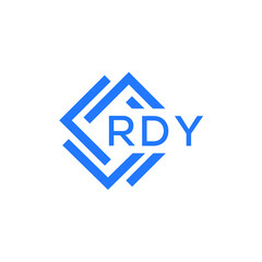 RDY technology letter logo design on white  background. RDY creative initials technology letter logo concept. RDY technology letter design.