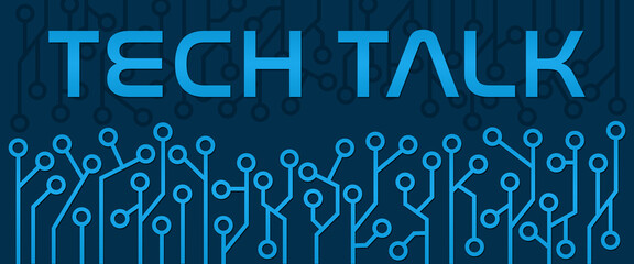 Tech Talk Blue Circuit Neon Blue Top Bottom 